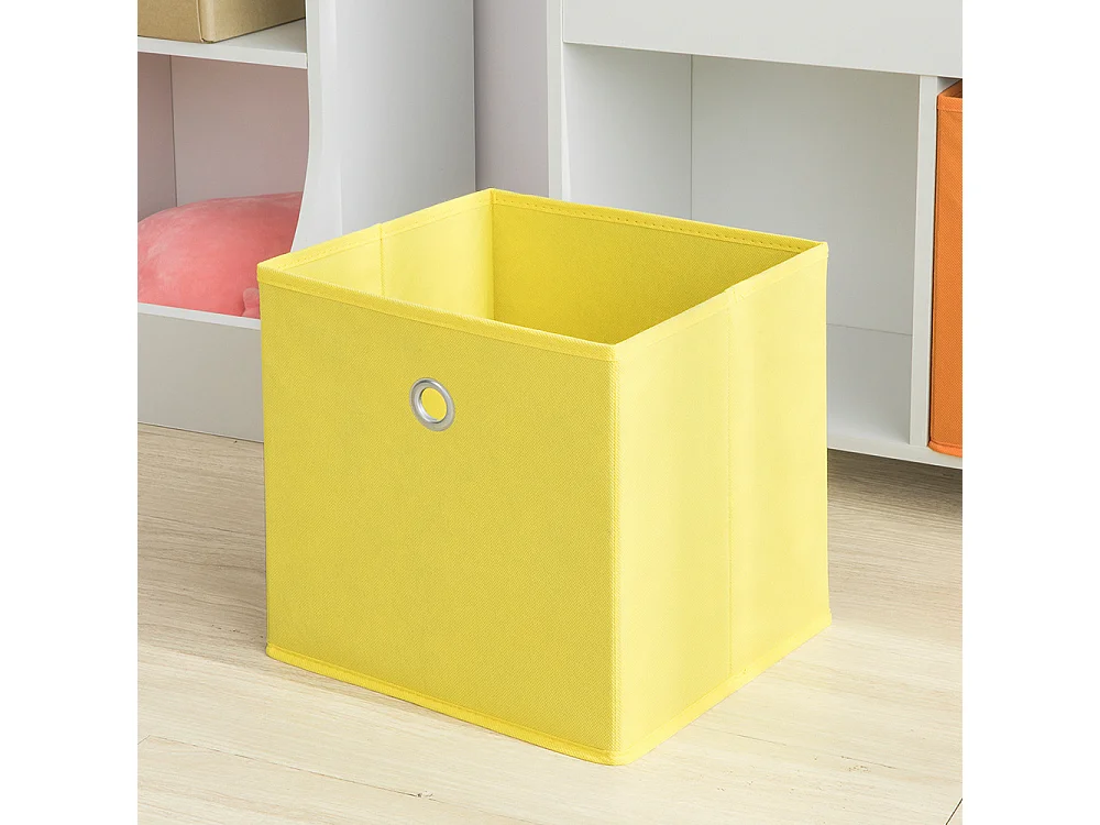 Bibliothèque pour Livres et Jouets Enfants avec 3 Compartiments et 2 Paniers Amovibles, KMB27-W