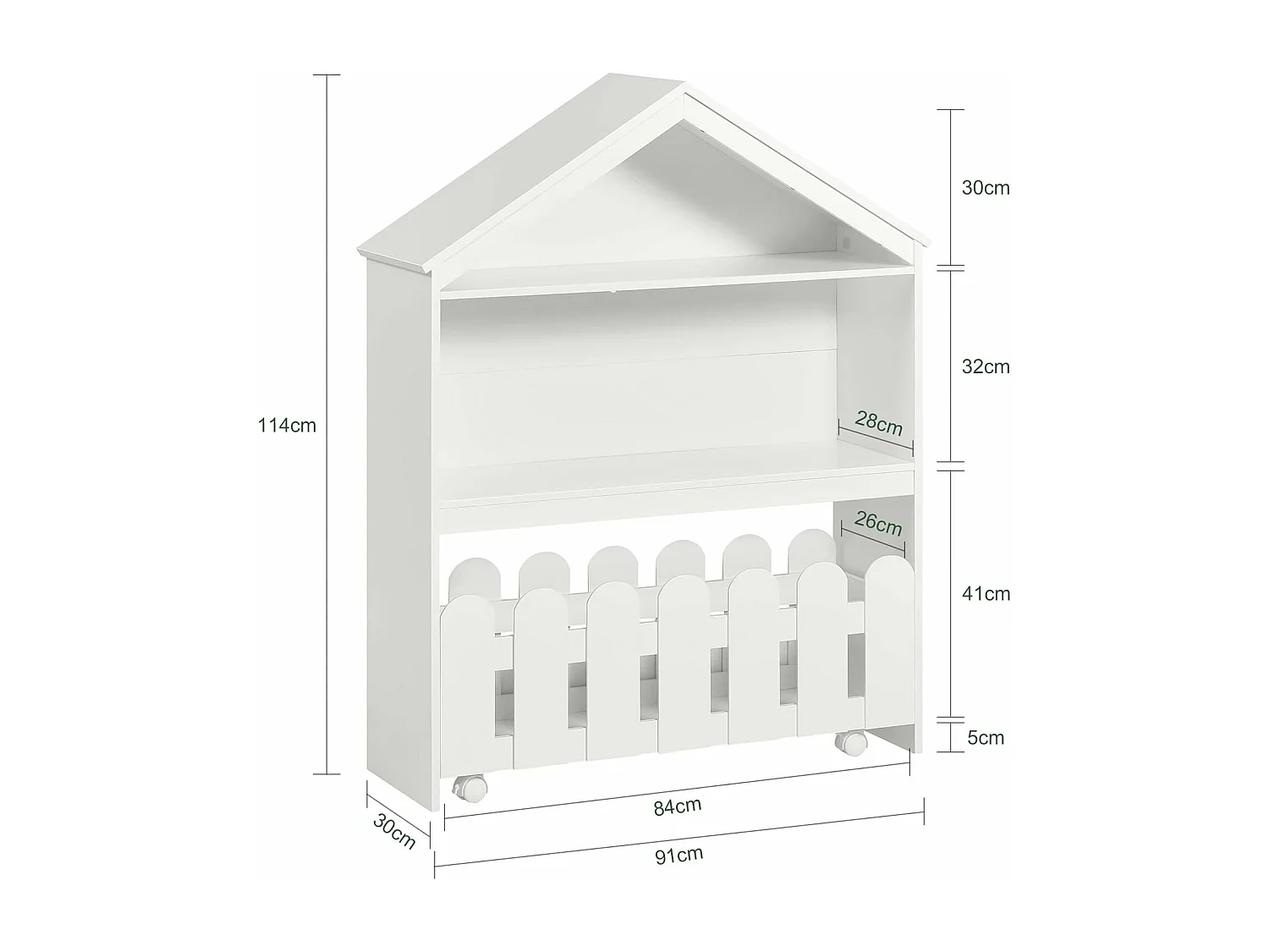 Szafka organizer dla dzieci KMB52-W