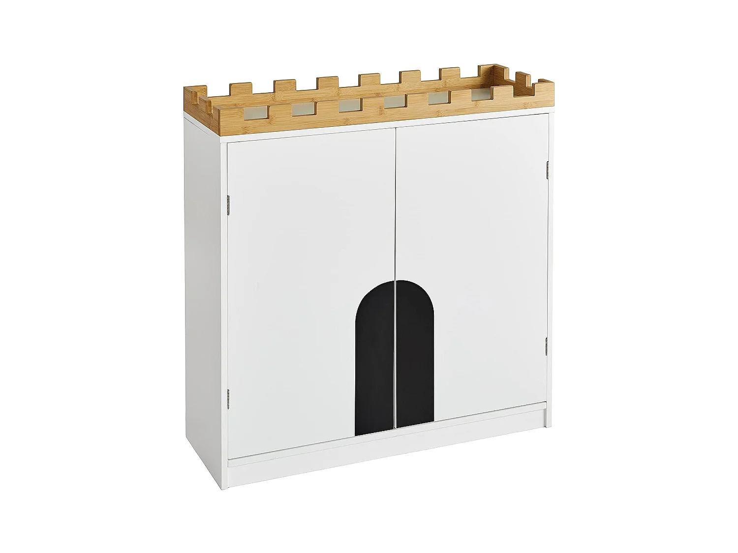 SoBuy KMB44-W Kindercommode Kinderkamerplank met schoolbord Boekenkast Speelgoedplank