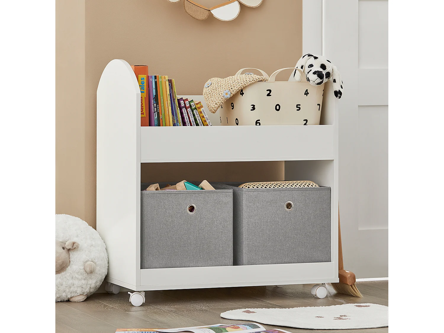 Kinderregal KMB53-W 70 x 78 x 40 cm Weiß