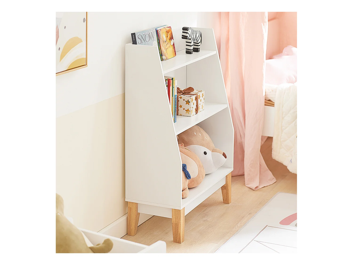 Półka na książki dziecięca KMB47-W