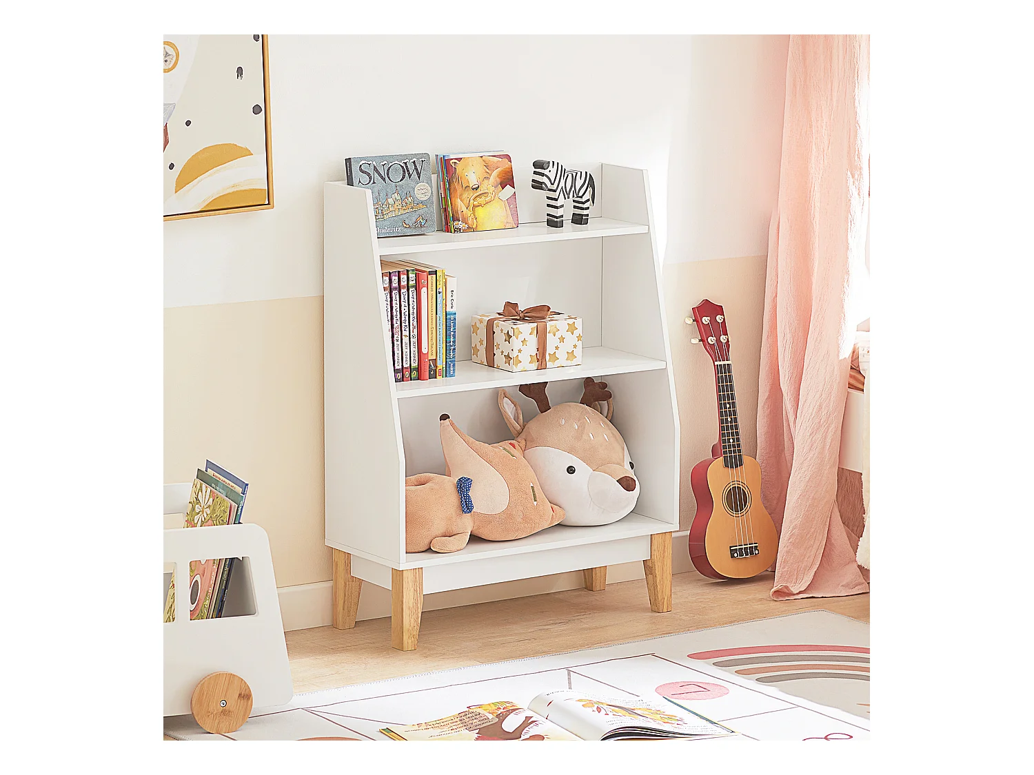 Półka na książki dziecięca KMB47-W