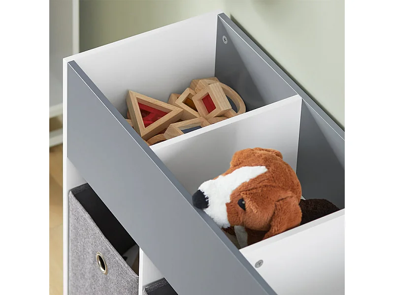 Kinderregal KMB61-HG 90 x 63 x 30 cm Hellgrau