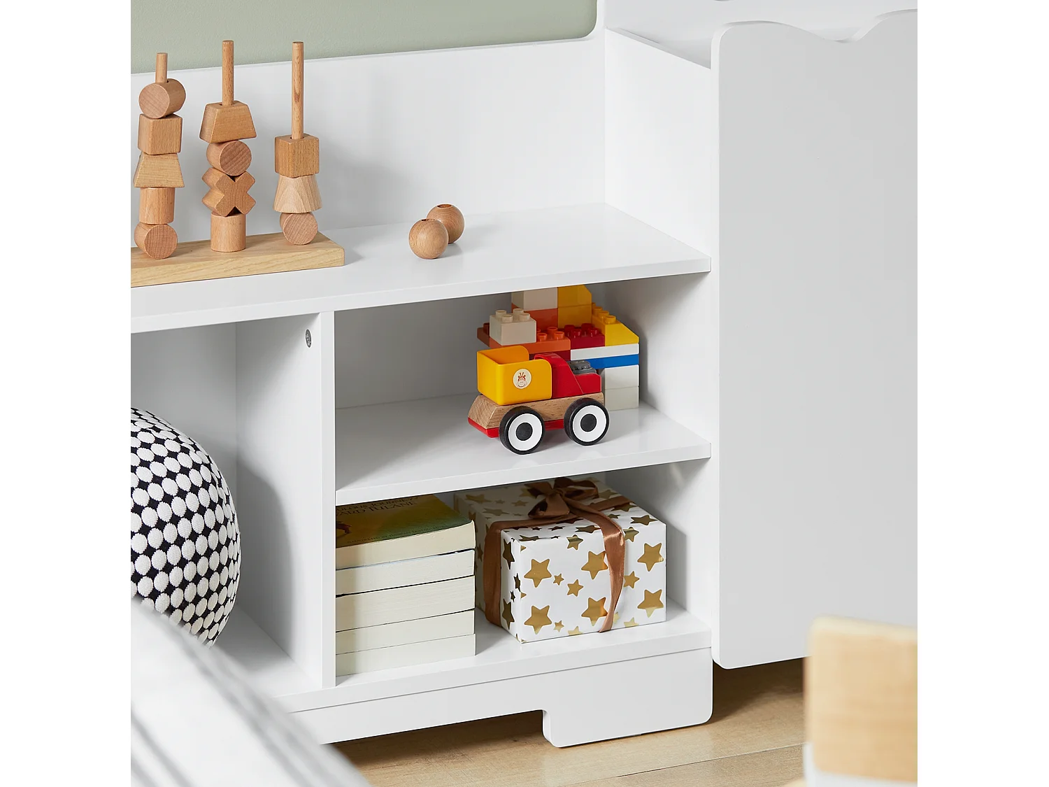 SoBuy armário de criança, armário de livros infantis, armário infantil KMB62-W