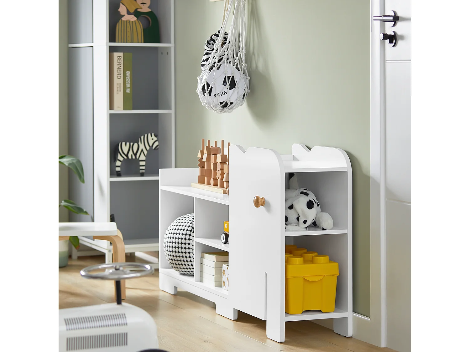 SoBuy armário de criança, armário de livros infantis, armário infantil KMB62-W