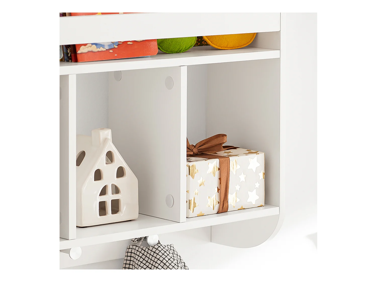 Półka na książki dla dzieci z 3 haki KMB46-W