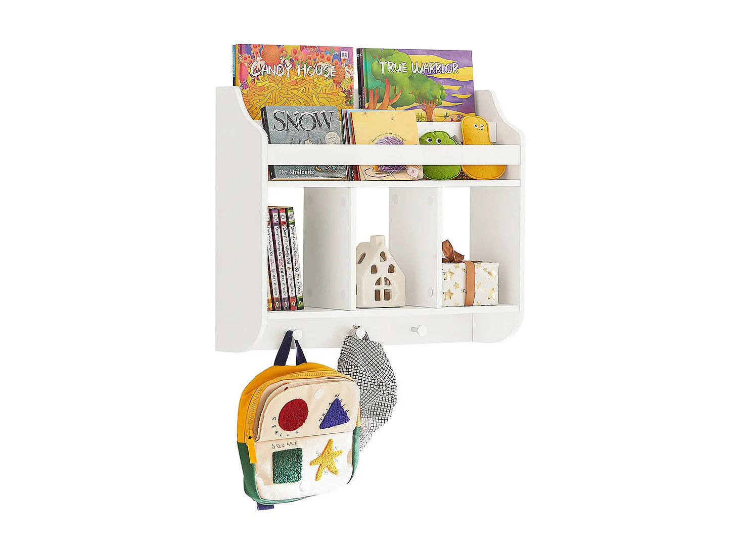 SoBuy armário de criança, armário de livros infantis, armário infantil KMB46-W