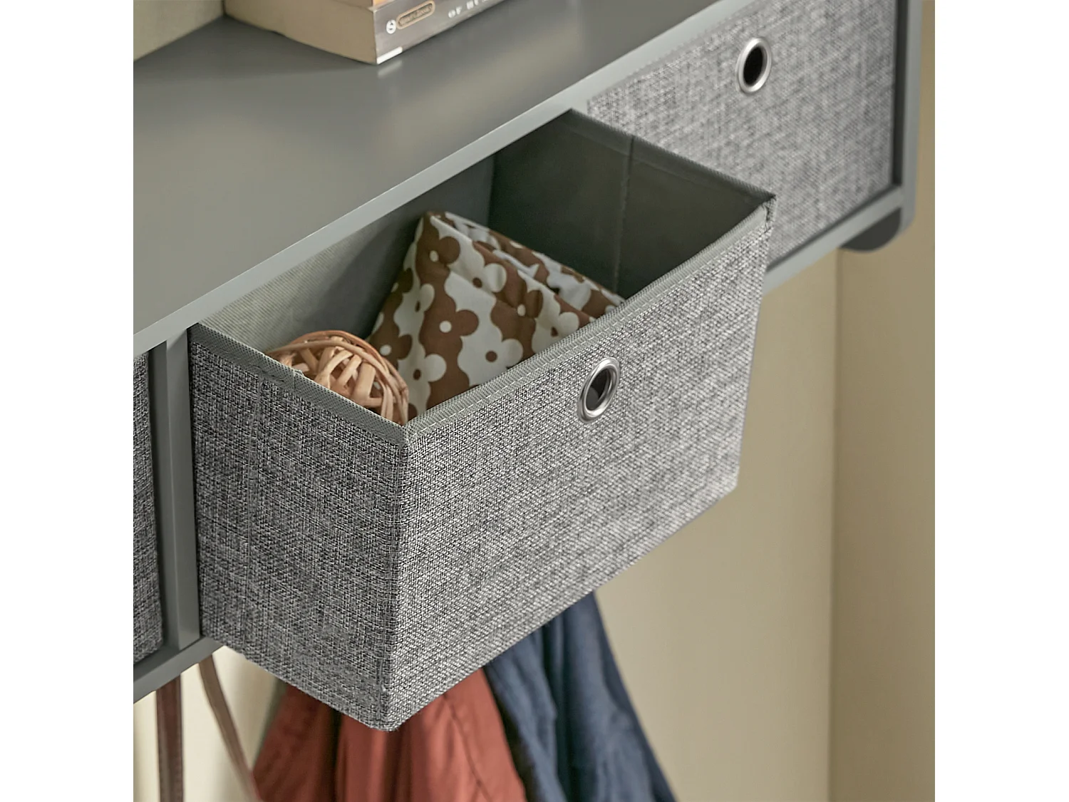 SoBuy armário de parede, cabide de parede, Cabide de parede com prateleira FRG282-HG