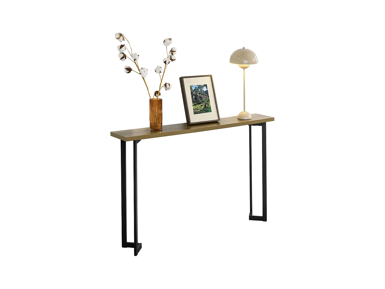 SoBuy FSB50-PF Consoletafel Entreetafel Dressoir Bijzettafel Bijzettafel IJzeren frame en poten