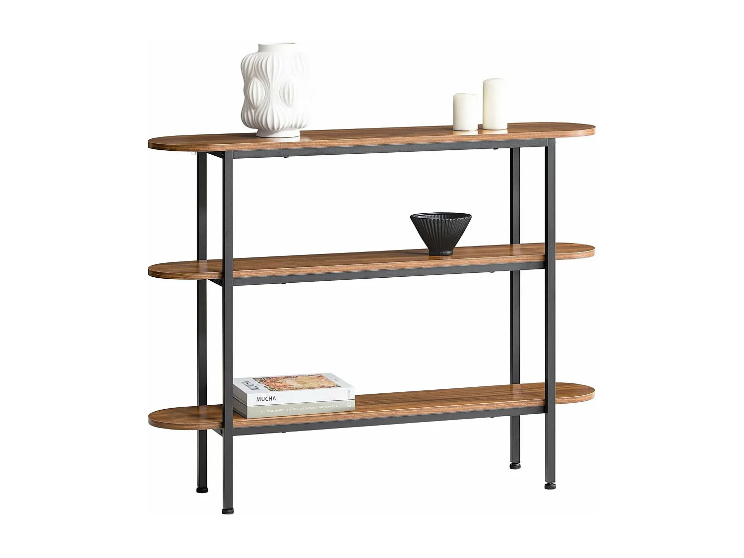 Konsolentisch FSB67-WS 110 x 86 x 25 cm Braun