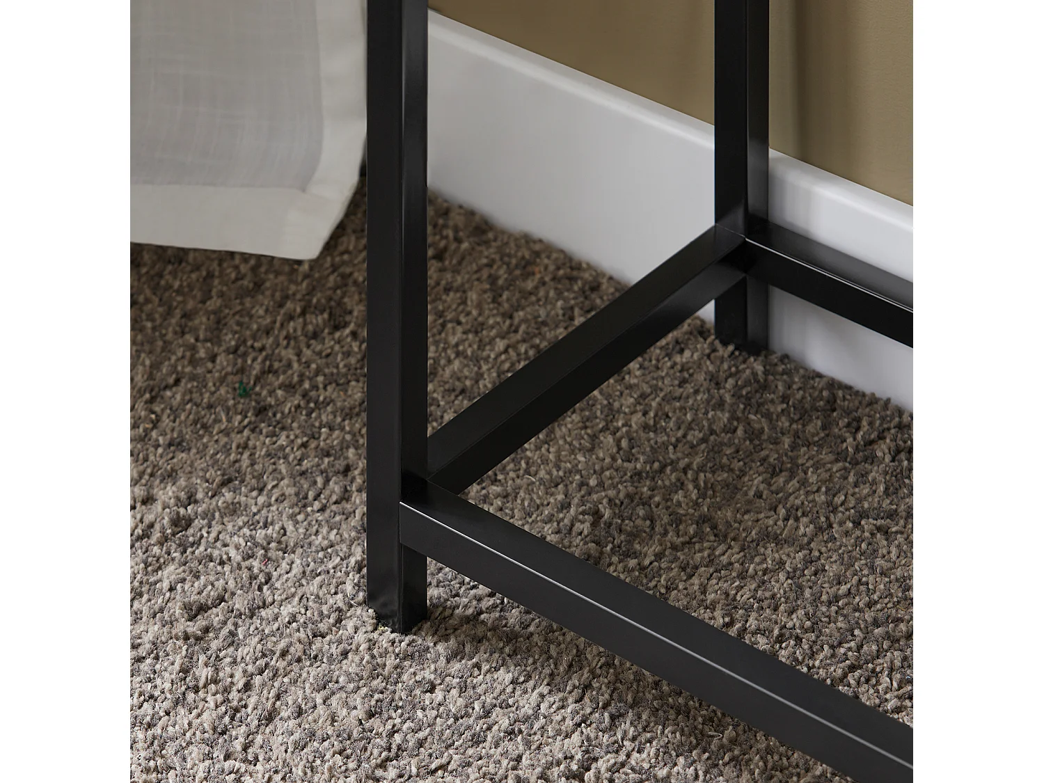 Table Console Table d'Appoint Bout de Canapé Table d’Entrée Effet Marbre Cadre, FSB29-SCH