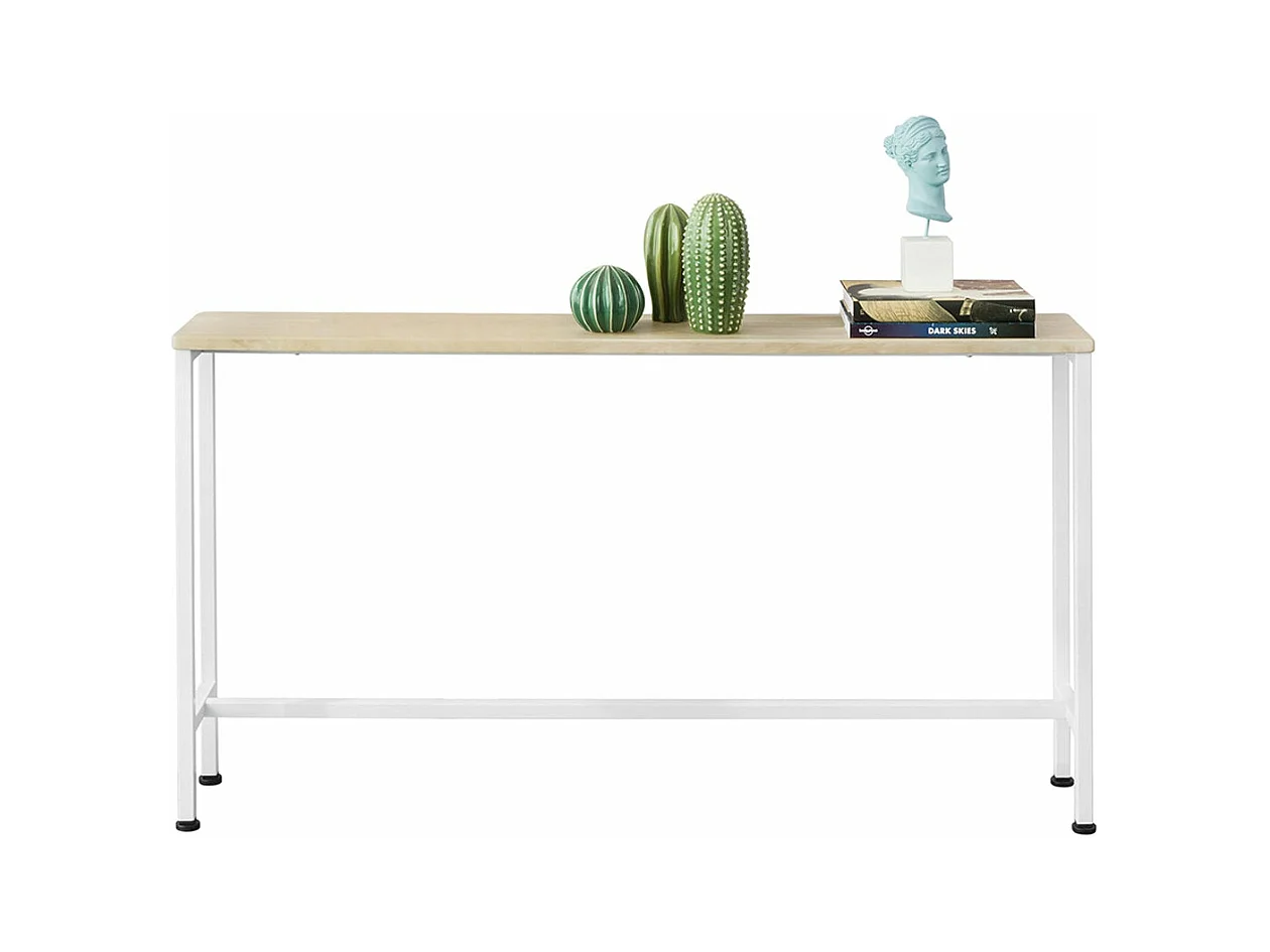 FSB19-Z Table Console Table d'appoint Cadre et 4 Pieds en Fer