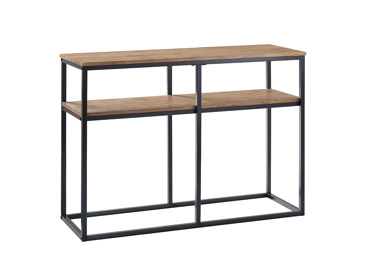 SoBuy FSB42-Q Consoletafel End of Sofa Sideboard Side Table met 2 opbergplanken