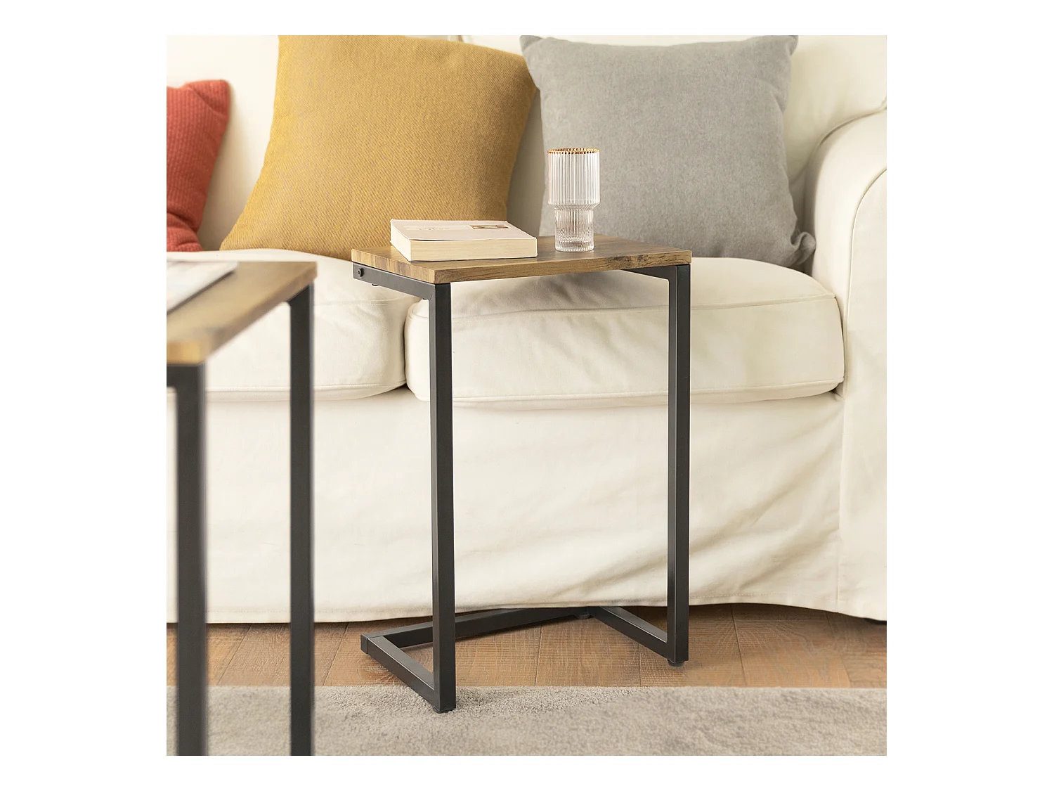 Lot de 3 Tables Basses Gigognes Set de 3 Tables d'appoint Empilables, FBT102-F