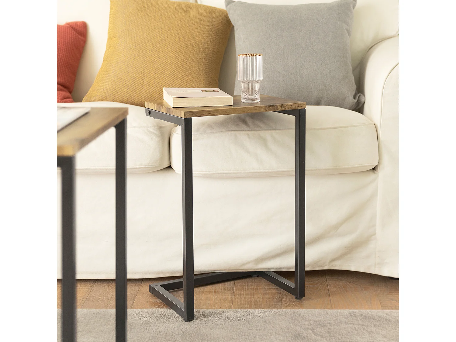 Lot de 3 Tables Basses Gigognes Set de 3 Tables d'appoint Empilables, FBT102-F