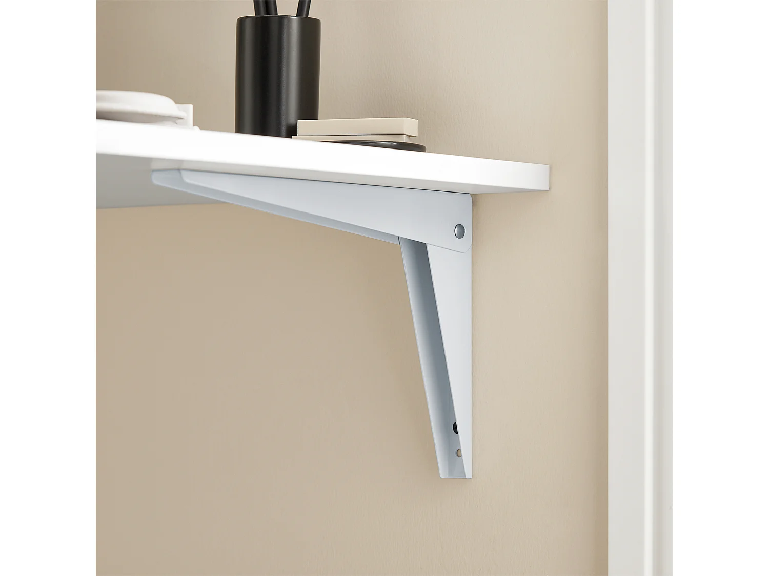Table murale rabattable en bois Table de Cuisine Table Enfant Bureau L60×P40cm Blanc, FWT21-W
