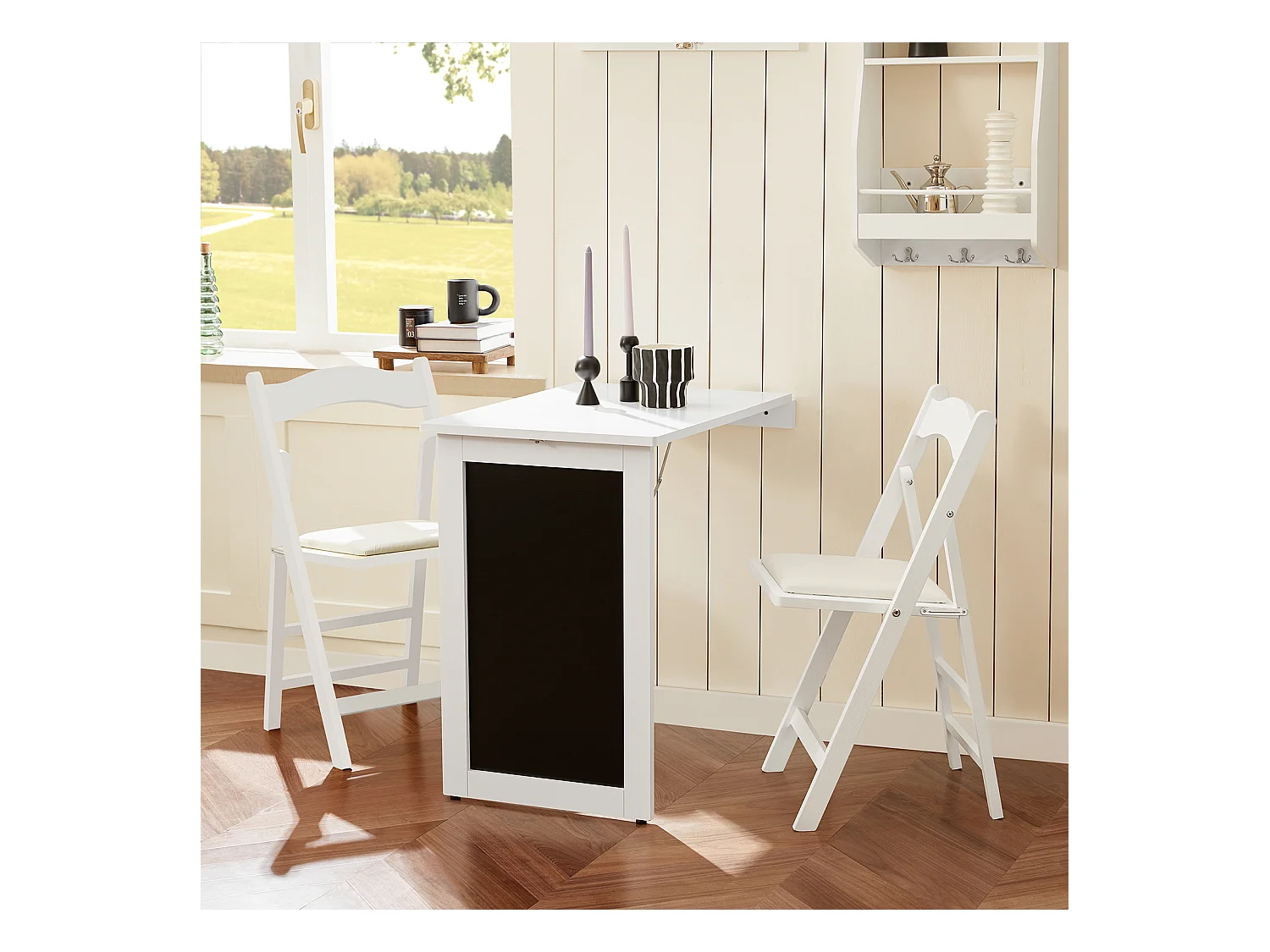 Składany stół wiszący z półkami FWT20-W