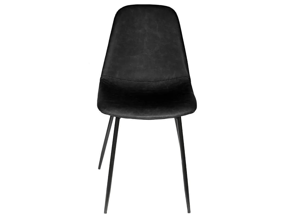 Lot de 4 Chaises Design "Amber" 86cm Noir