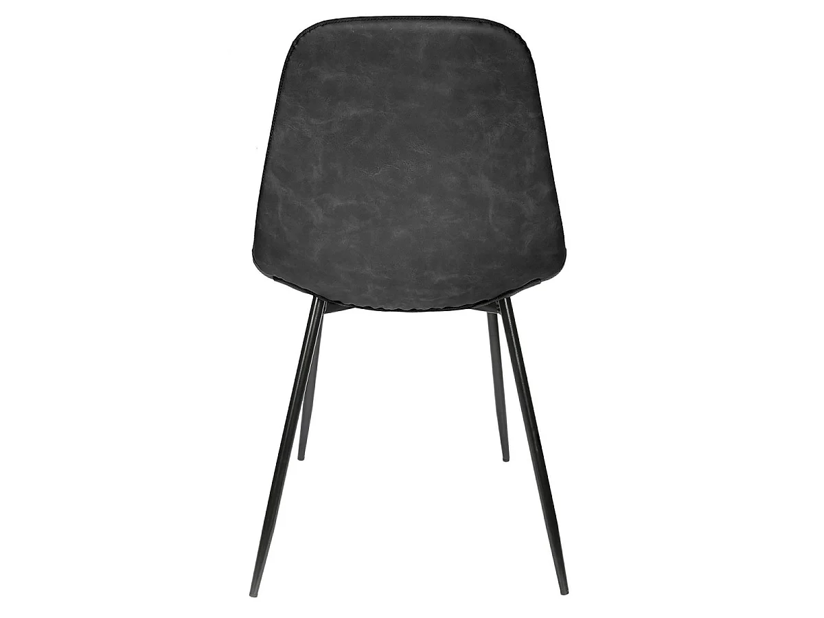 Lot de 4 Chaises Design "Amber" 86cm Noir