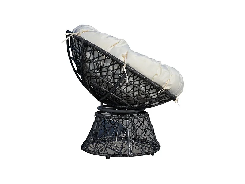 Fauteuil papasan Blanchefleur couleur crème