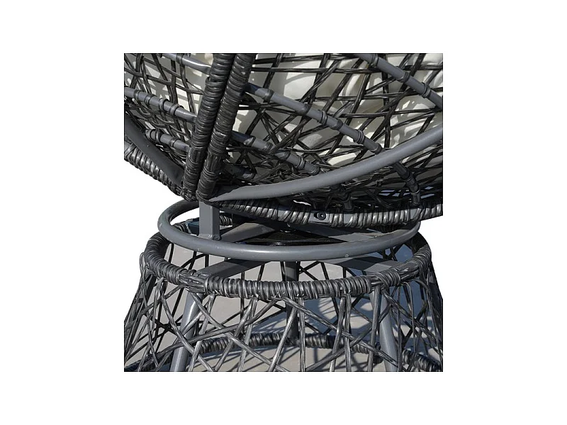 Fauteuil papasan Blanchefleur couleur crème