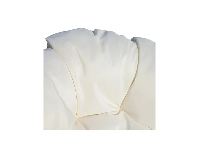 Fauteuil papasan Blanchefleur couleur crème