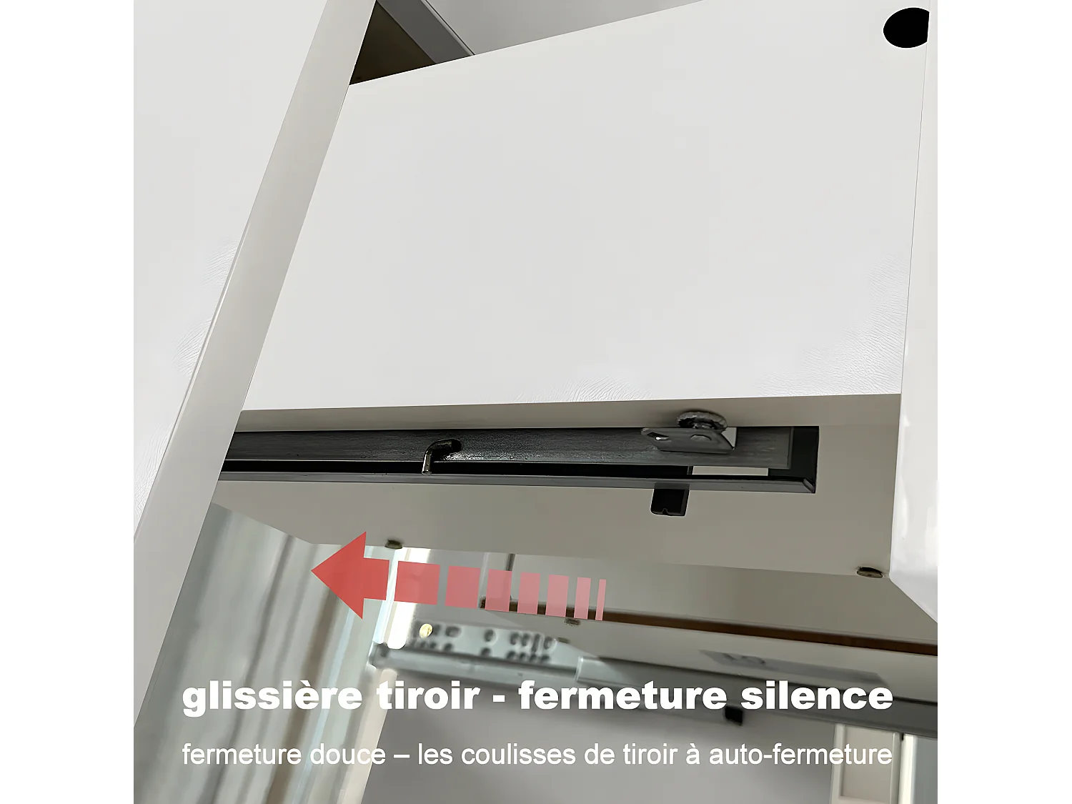 Ensemble Salle De Bain 100cm Blanc meuble + miroir + colonne + vasque-Aica