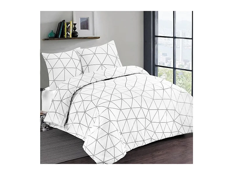 VISION Parure de couette HUGO - 140 x 200 cm - Blanc