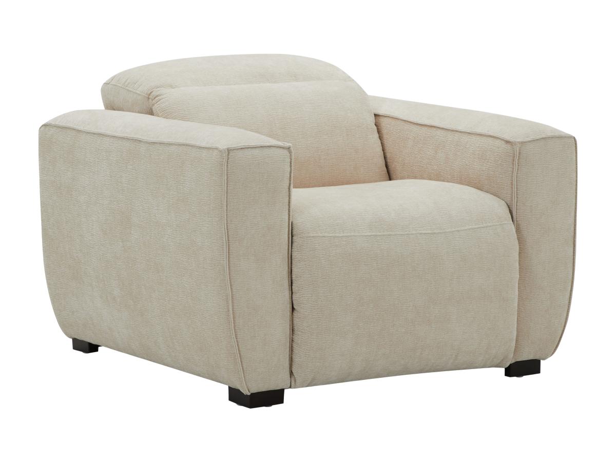 Relaxsessel elektrisch - Stoff - Beige - LAGUNDI günstig online kaufen