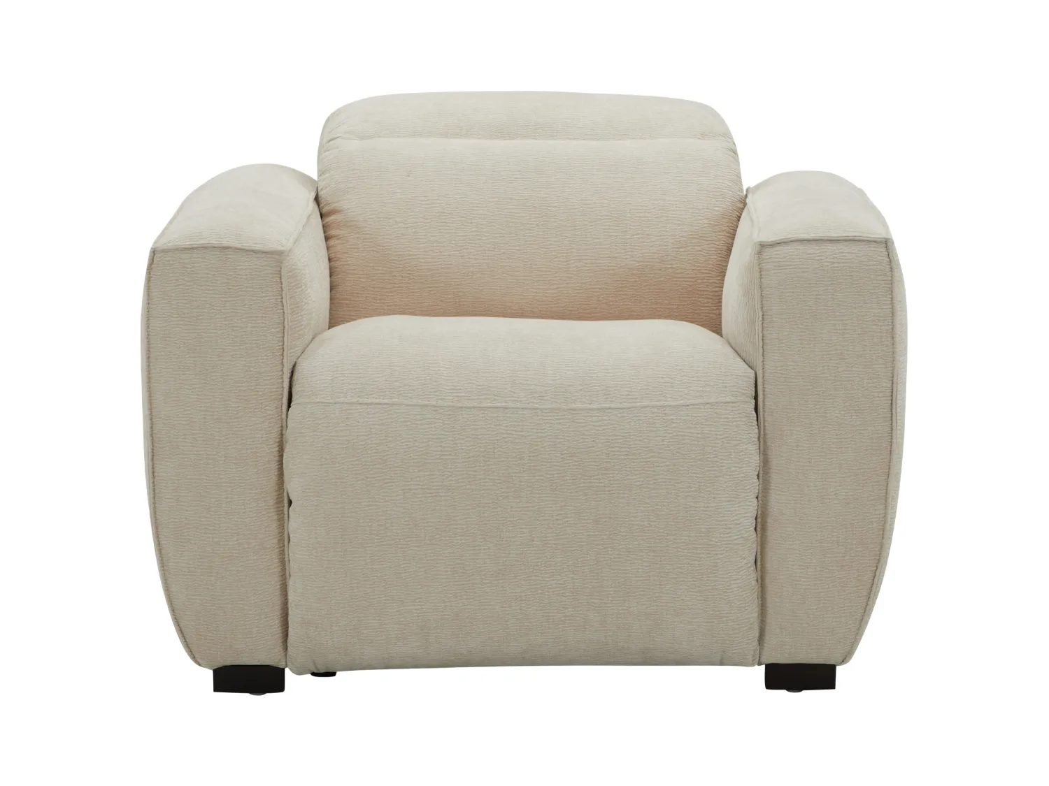 Sillón relax eléctrico de tela beige LAGUNDI