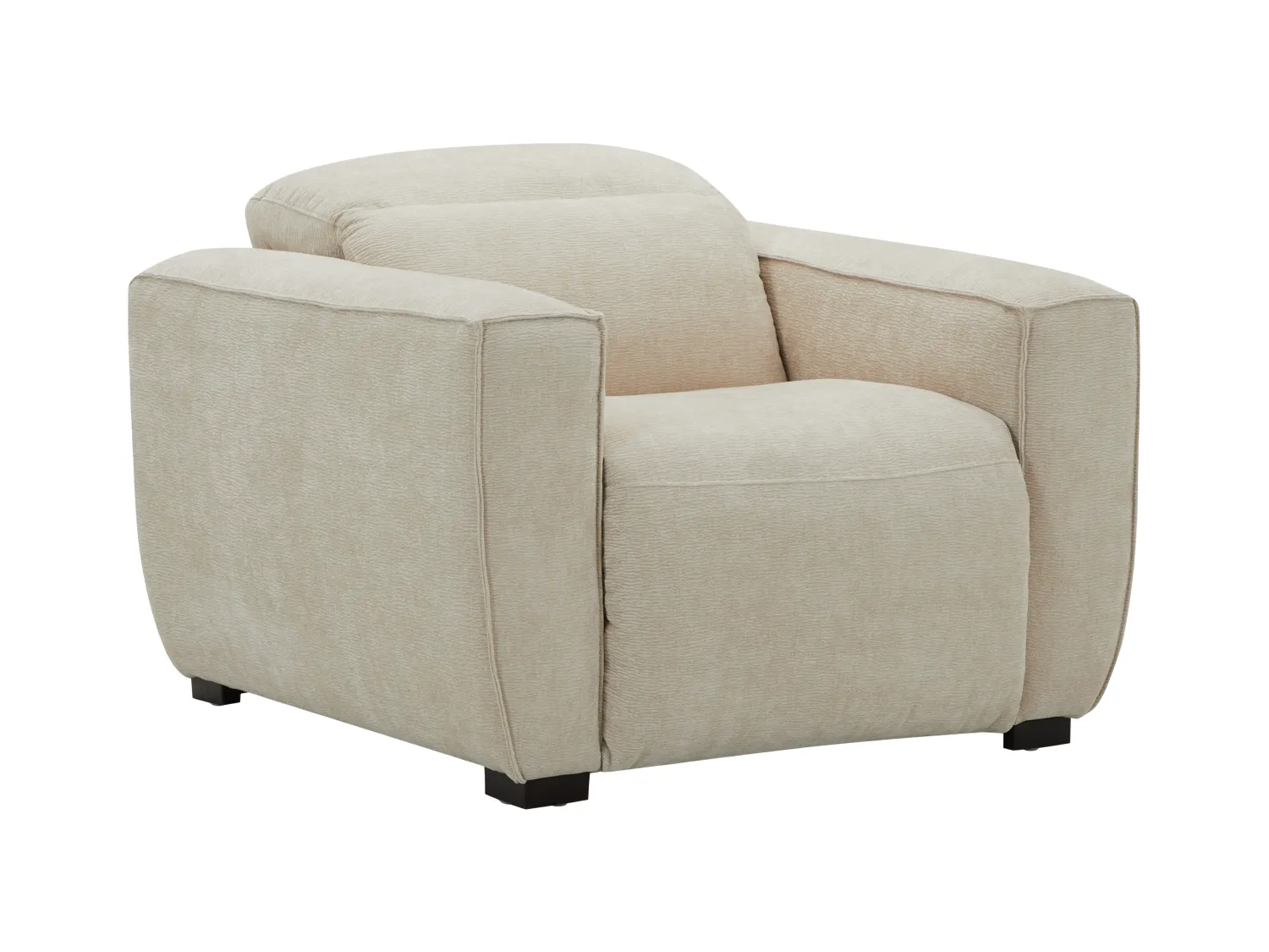 Sillón relax eléctrico de tela beige LAGUNDI