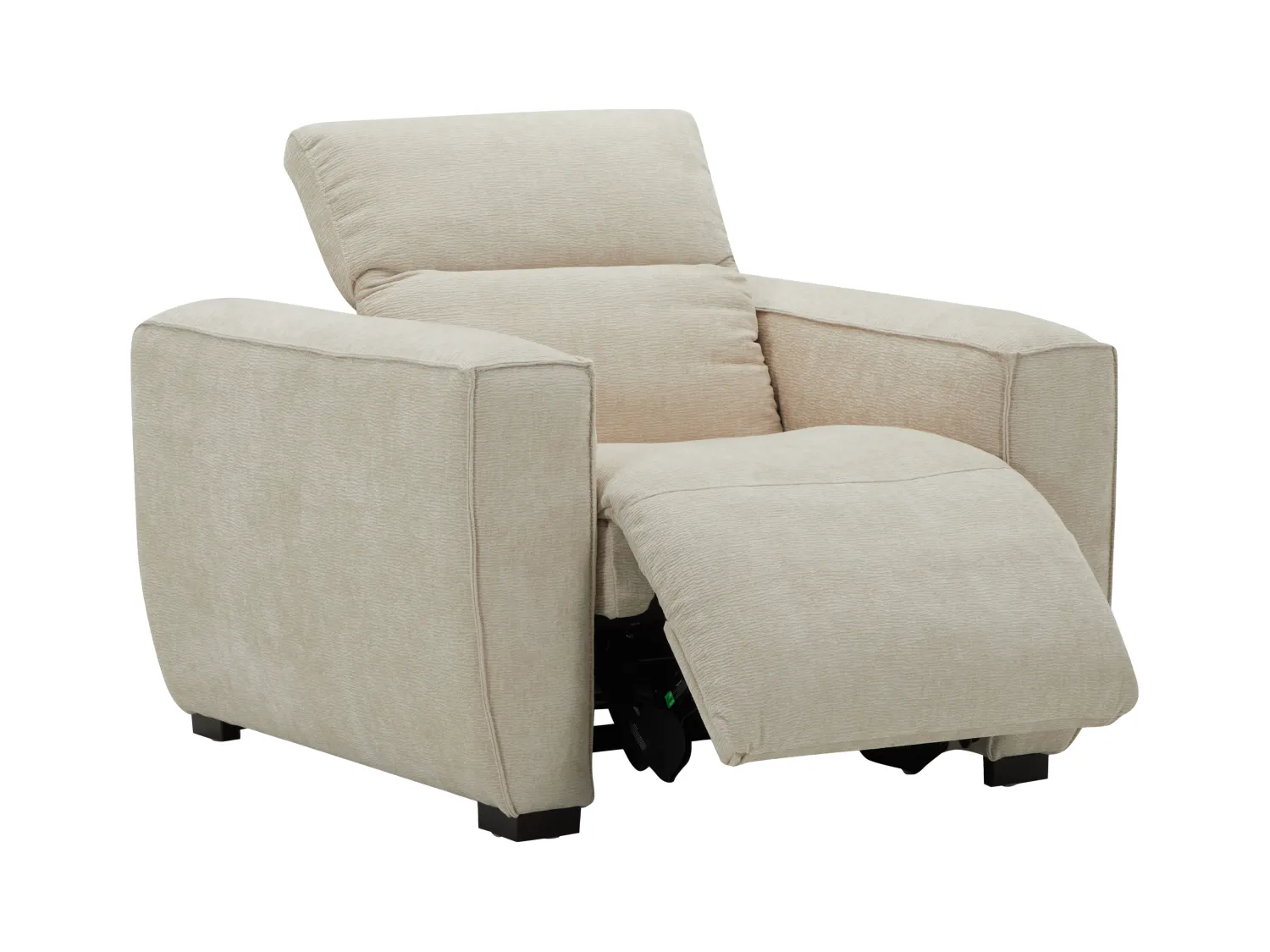 Sillón relax eléctrico de tela beige LAGUNDI