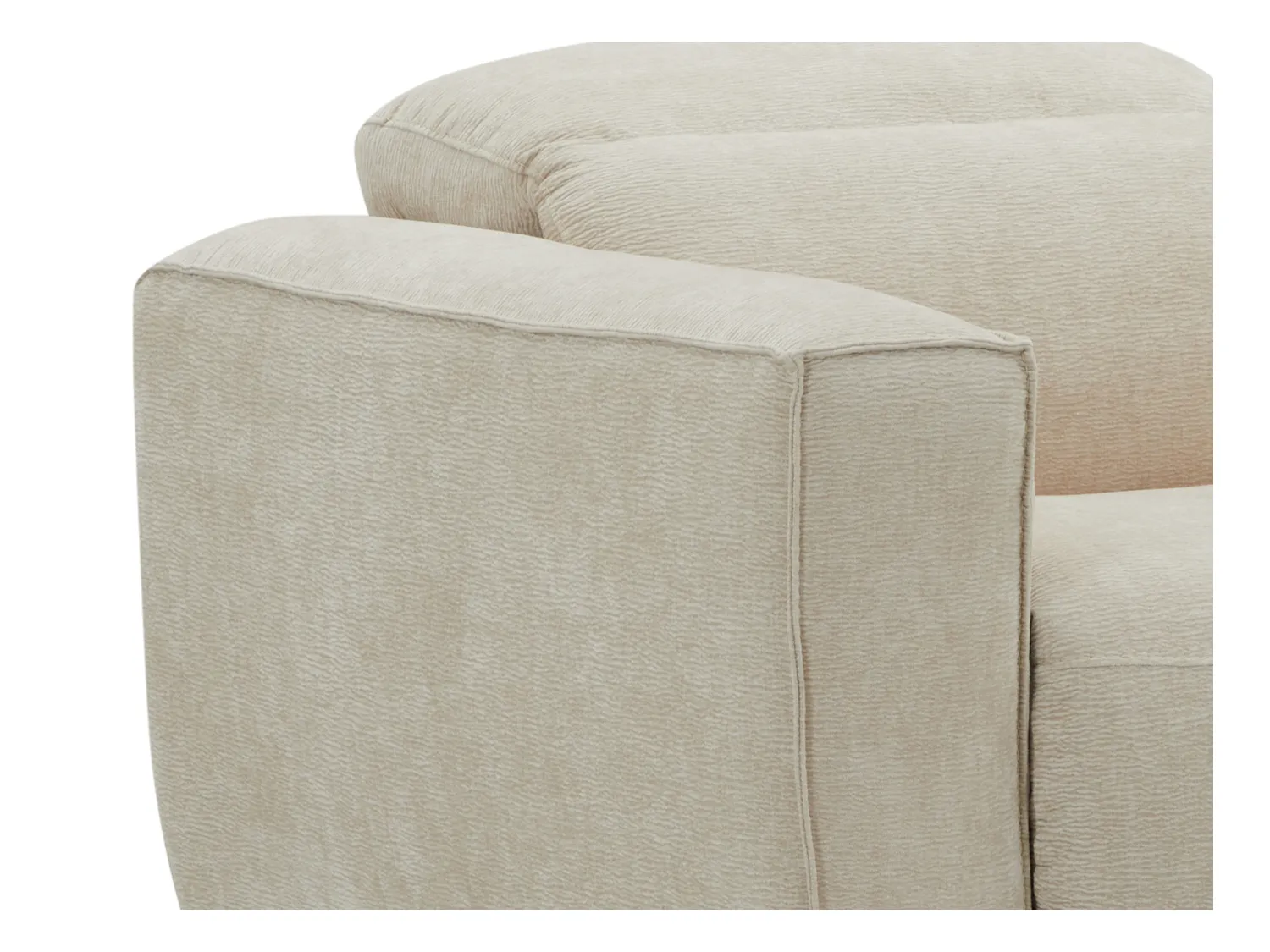 Sillón relax eléctrico de tela beige LAGUNDI