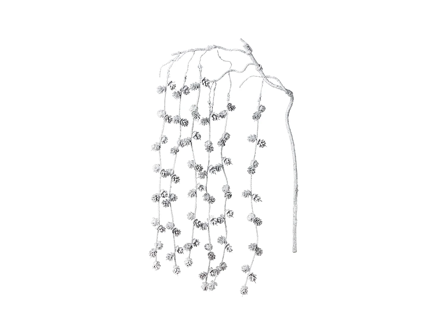 Branche de Pin Pailletée Eva Noël - Doré / 104 cm