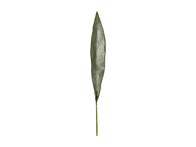 Feuille d’Aspidistra Givrée - Vert / 90 cm