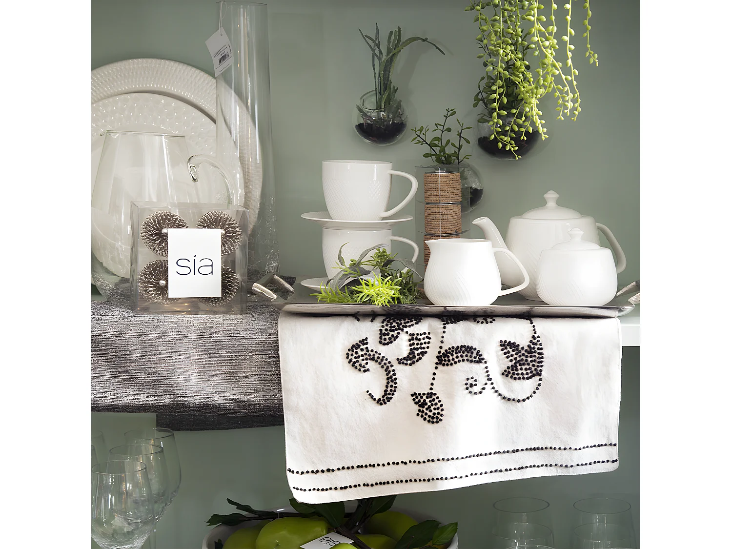 Sedum en Terrarium à suspendre