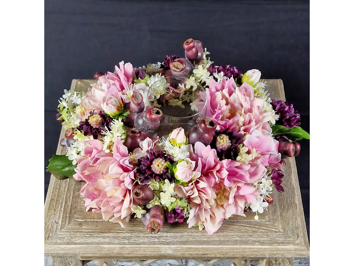 Branche Églantier - Orange / 64 cm