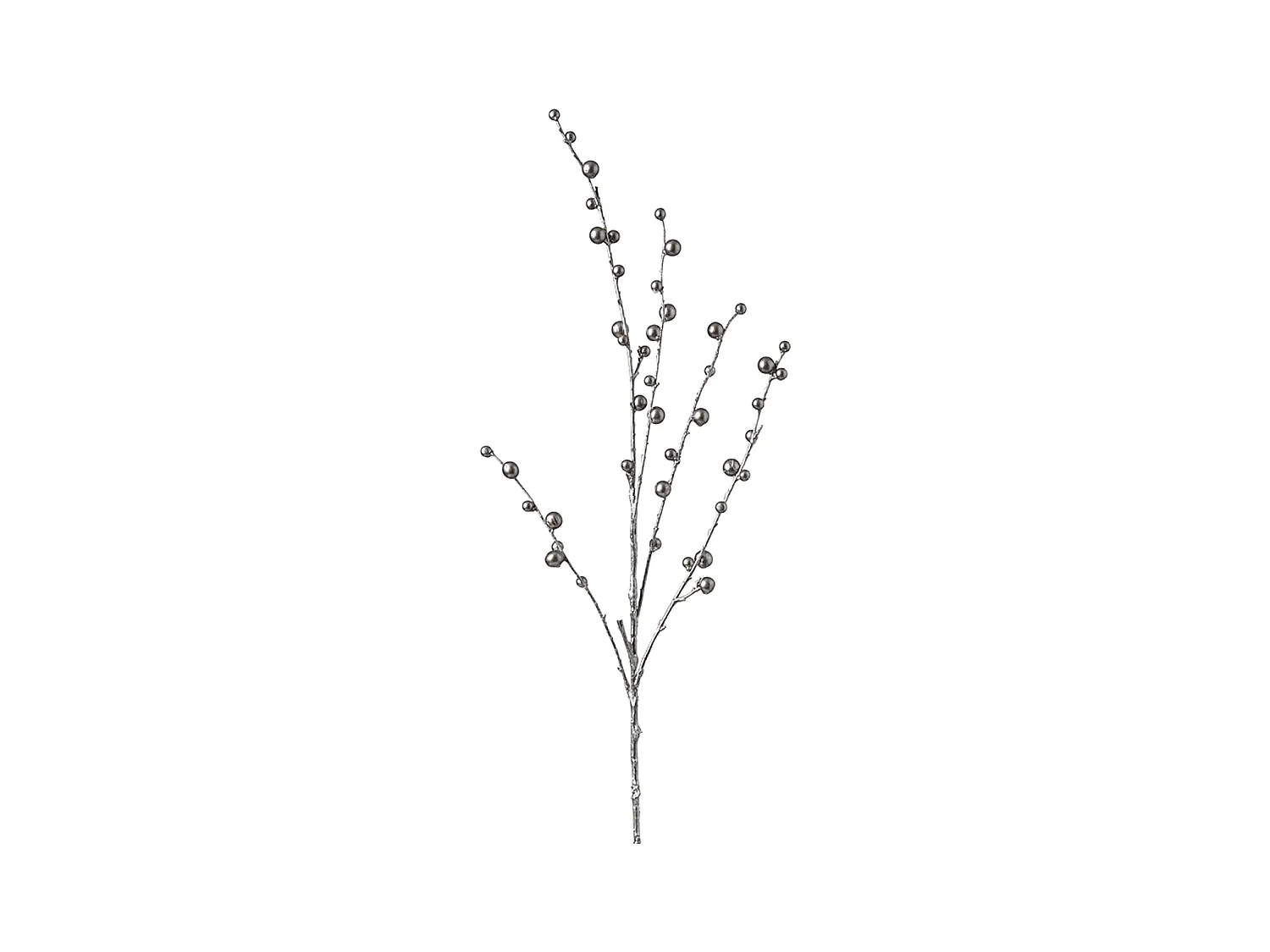 Branche de Baies Effet Métallique
