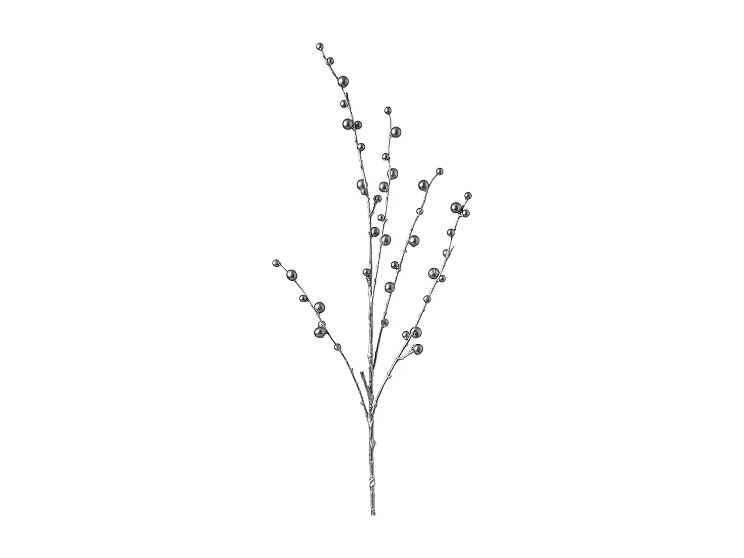 Branche de Baies Effet Métallique