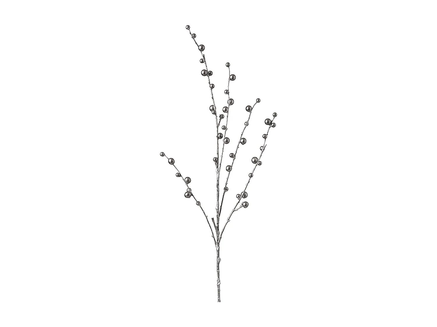 Branche de Baies Effet Métallique