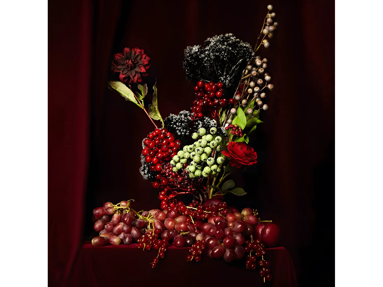 Tige d'Angélique Pailletée - Noir