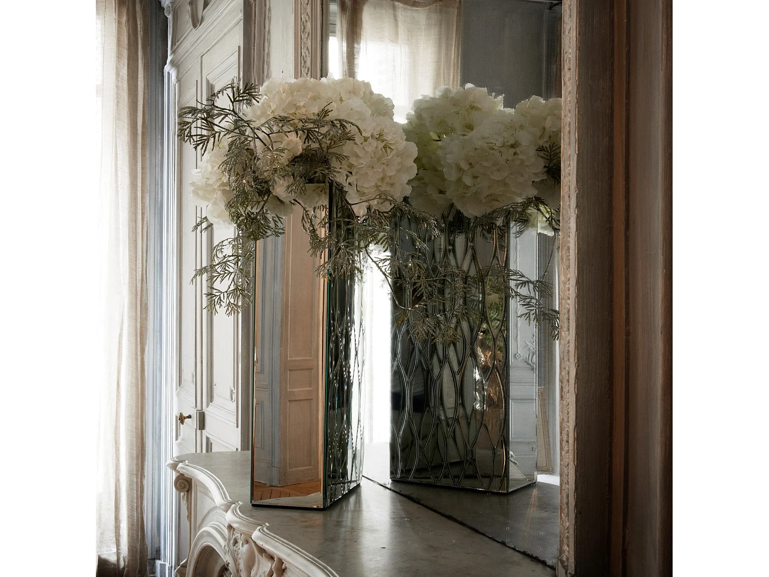 Tige d'Hortensia Anae - Rouge / 50 cm