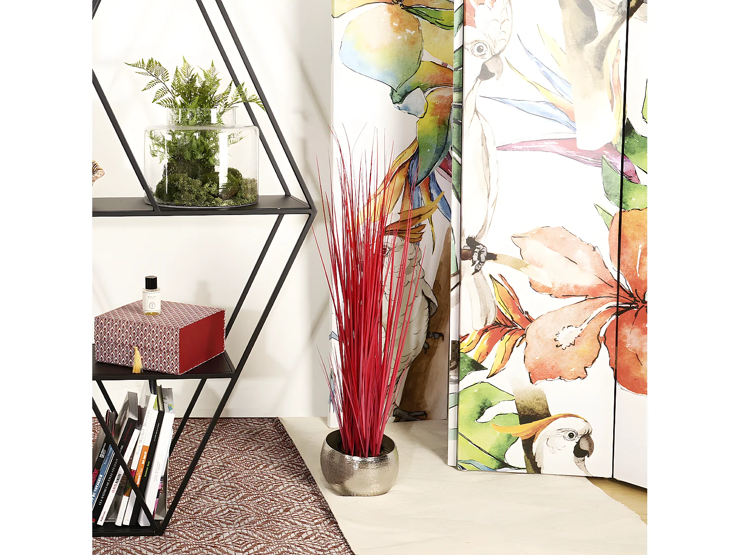 Touffe d'Herbes - Rouge