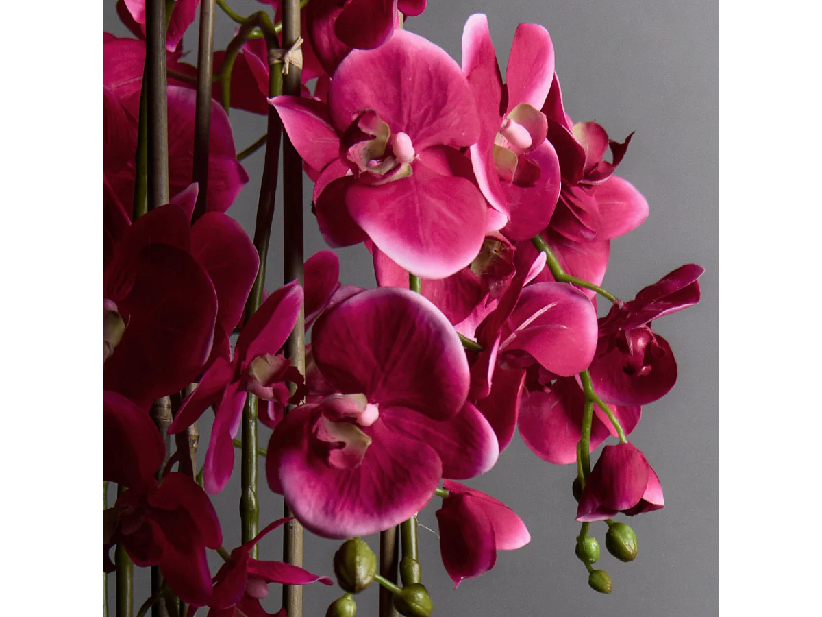 Orchidée Artificielle en Terre Très Grand format - Violet / 100 cm
