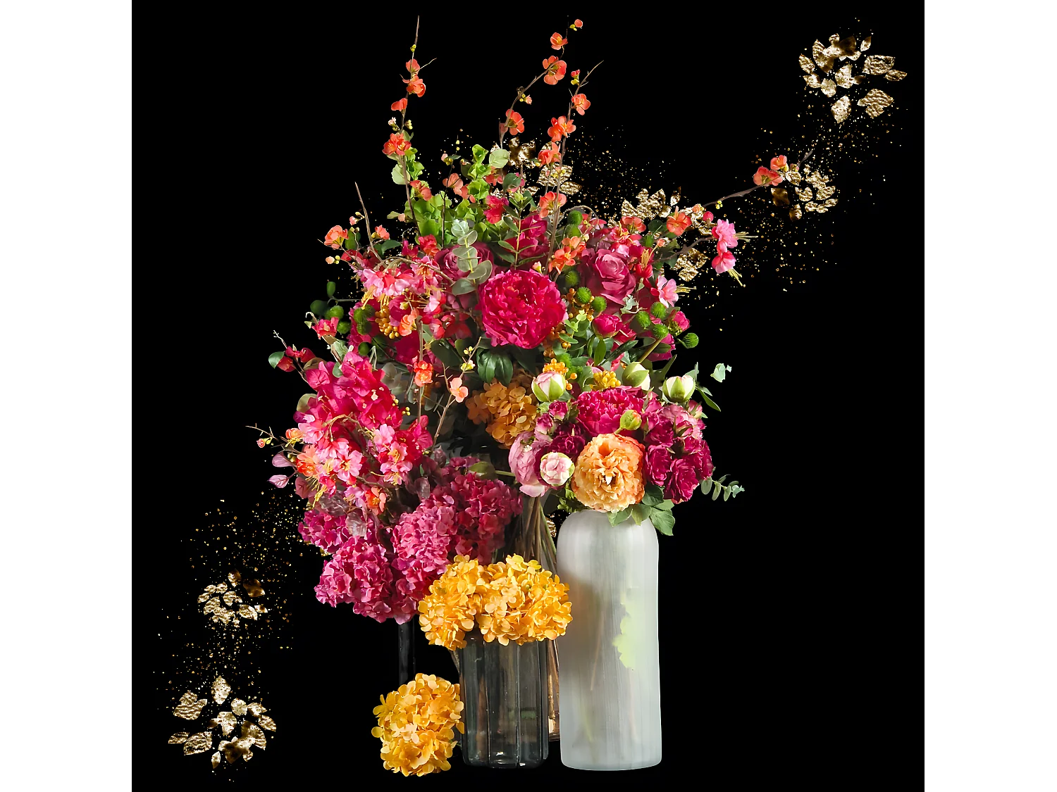 Tige de Pivoine Jardin - Fuchsia