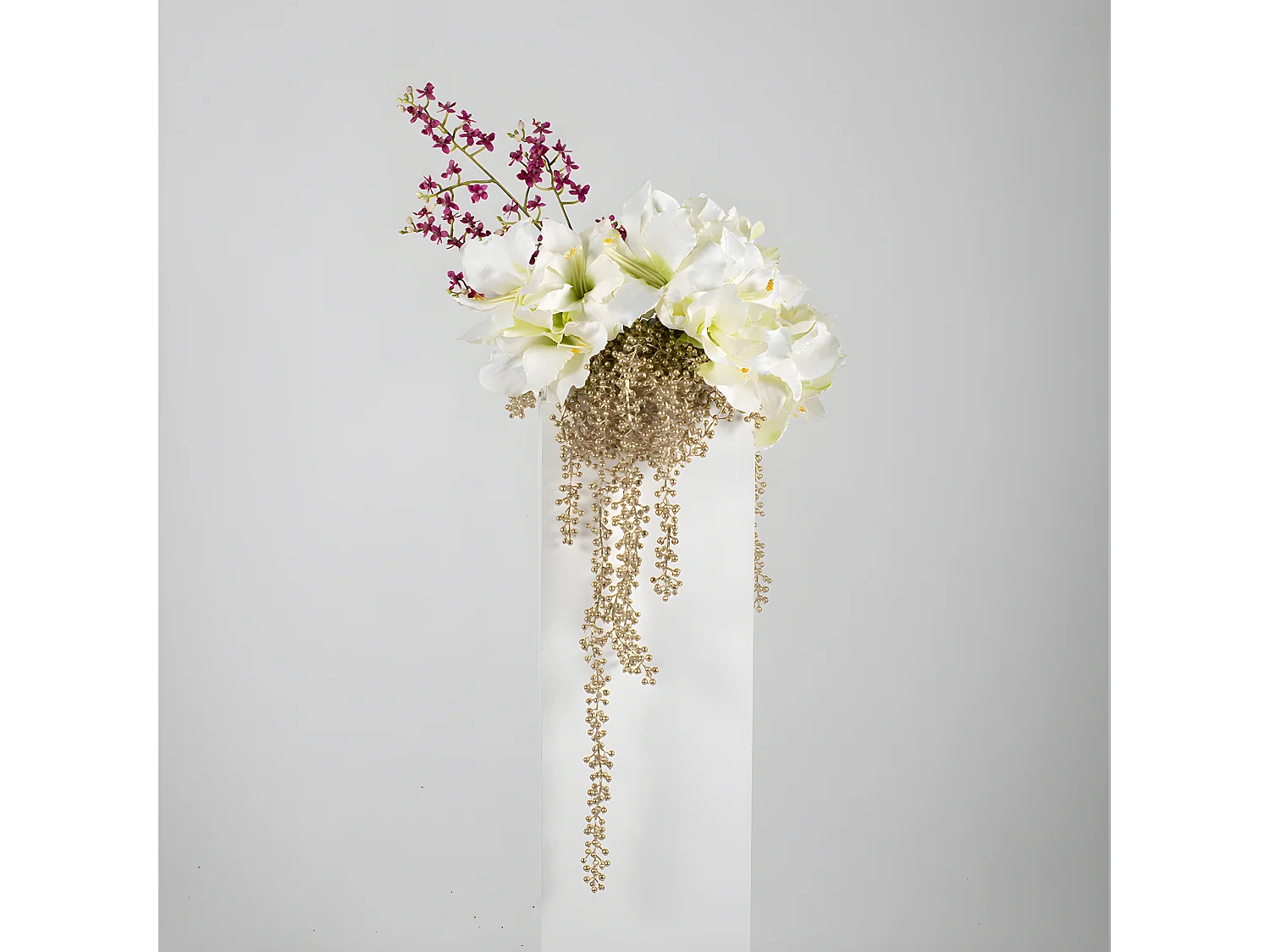 Tige d'Orchidée - Fuchsia / 57 cm