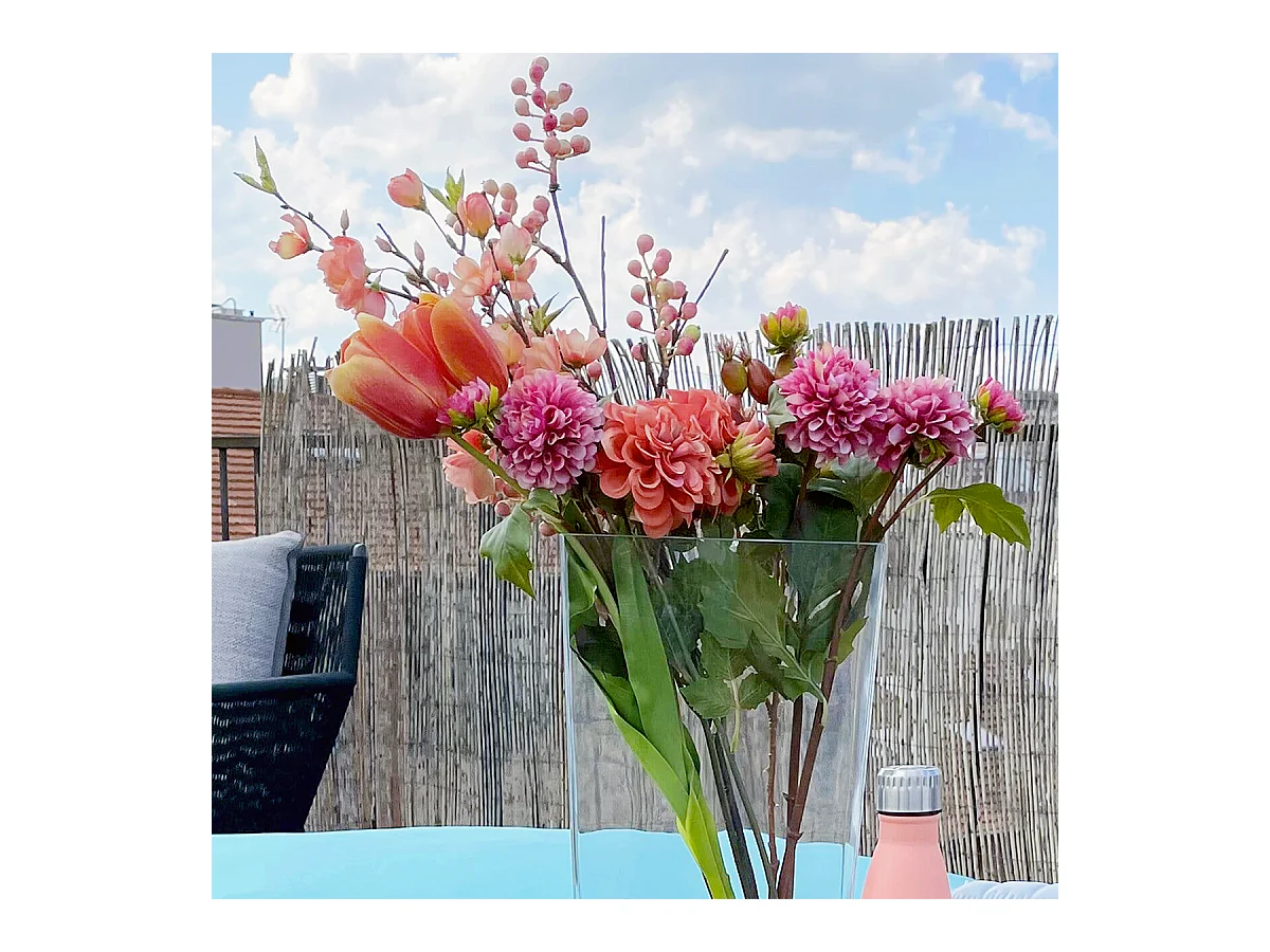 Tige de Dahlia Andreas - Orange / 48 cm
