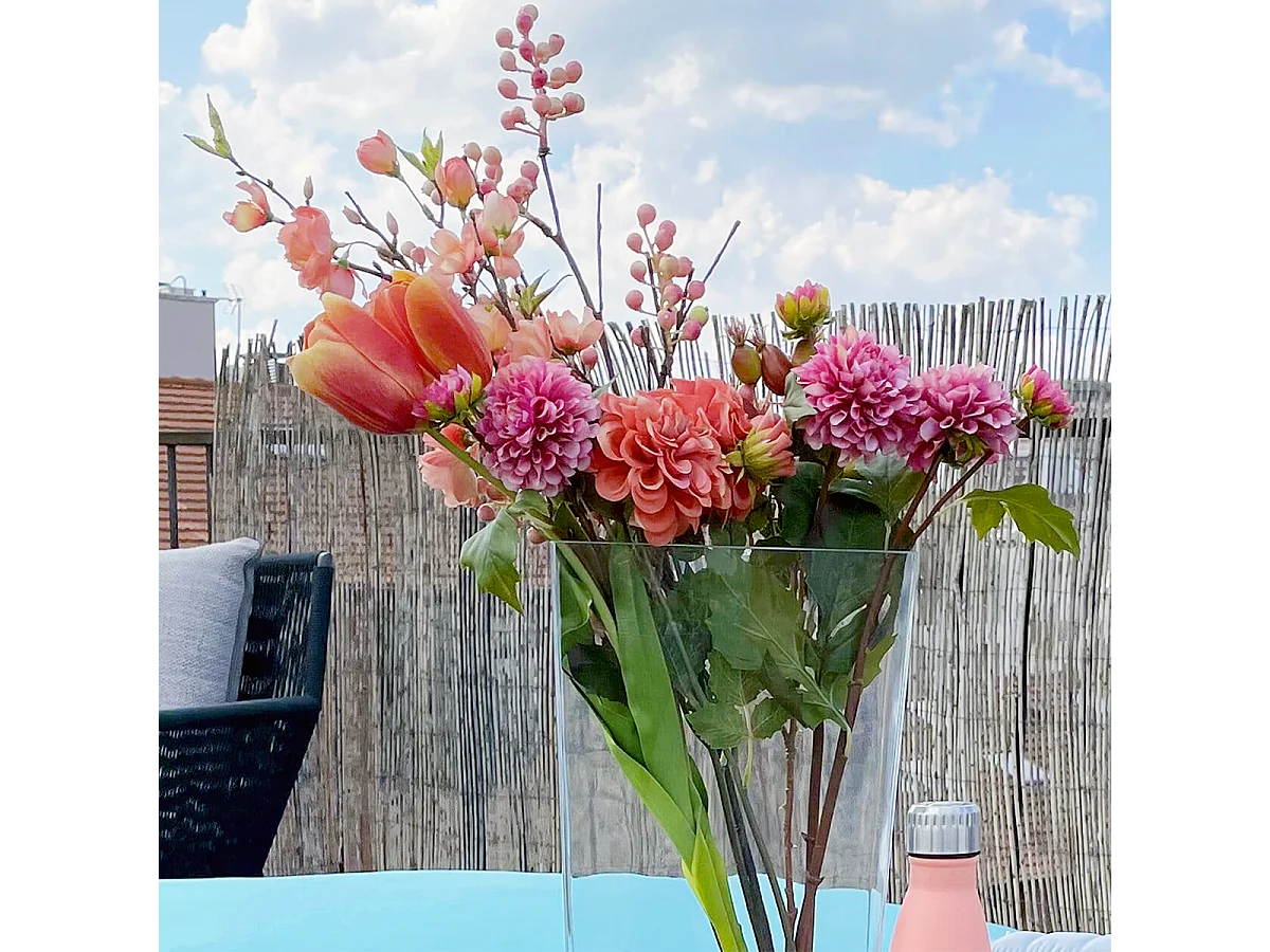 Tige de Dahlia Andreas - Orange / 48 cm