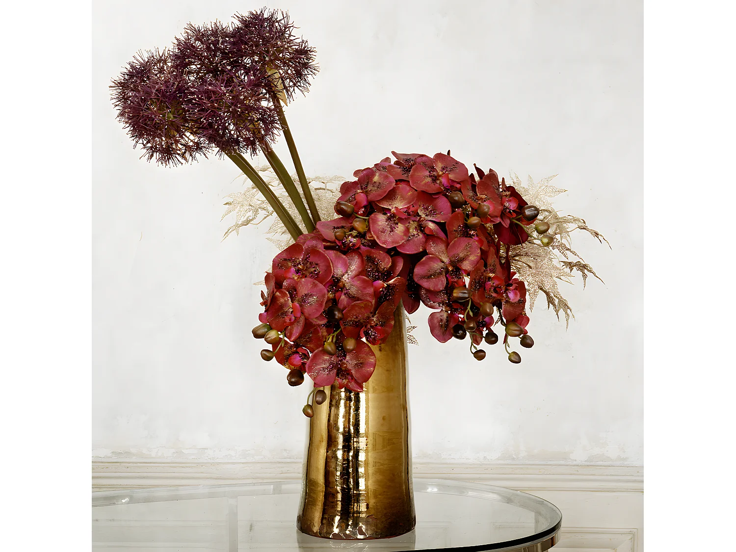 Tige d'Allium Atropurpureum