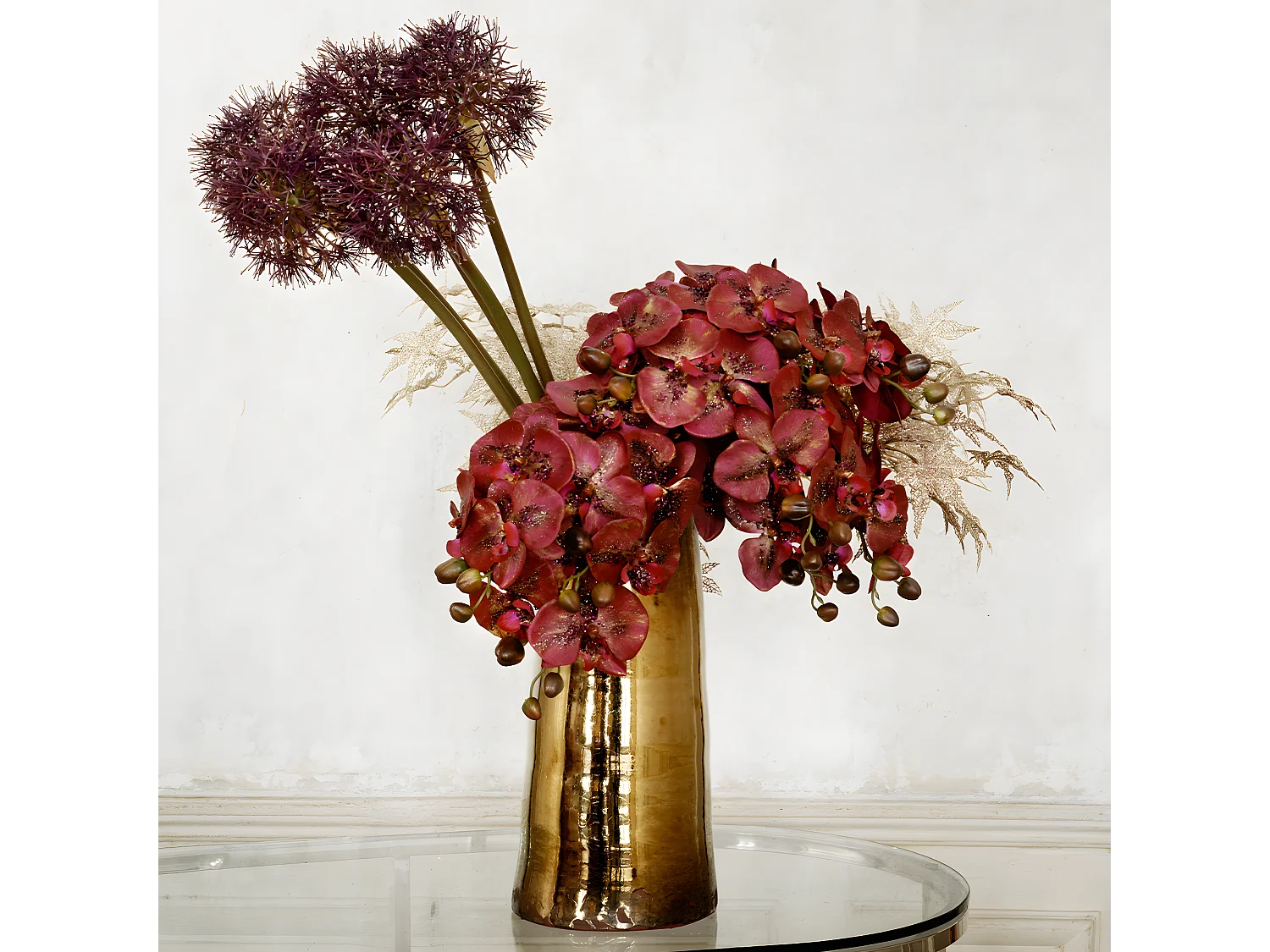 Tige d'Allium Atropurpureum